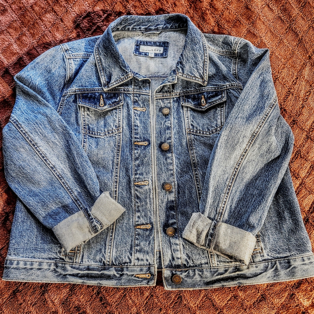 LOFT Dark Blue Denim Jacket